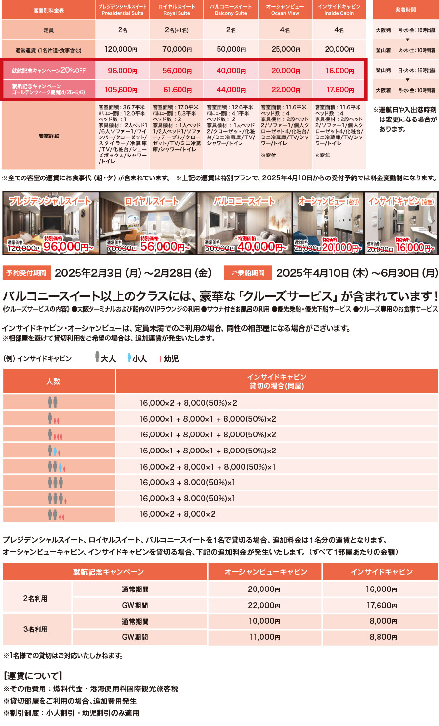 大阪から韓国釜山への船旅【パンスタークルーズ】サンスターラインの韓国定期運航クルーズフェリー | 新造船